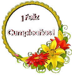 Messages Spanish Feliz Cumpleaños Floral 018 