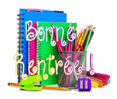 Mensajes Francés Bonne Rentrée Fondo transparente 014 