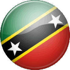 Flags America Saint Kitts and Nevis Round 