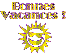Messages Français Bonnes Vacances Fond Transparent 04 