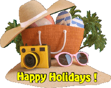 Messagi Inglese Happy Holidays Sfondo trasparente 31 