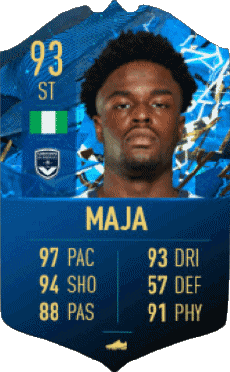 Multimedia Vídeo Juegos F I F A - Jugadores  cartas Nigeria Josh Maja 