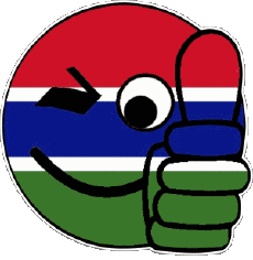 Banderas África Gambia Smiley - OK 