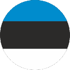 Bandiere Europa Estonia Tondo 