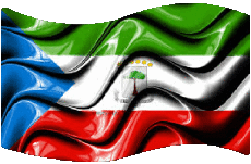Flags Africa Equatorial Guinea Rectangle 
