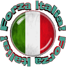 Messagi Italiano Forza Italia Bandiera - Mappa 