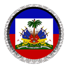 Flags America Haiti Round - Rings 