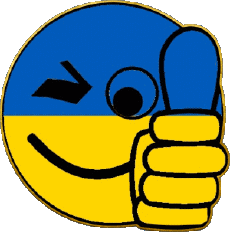 Flags Europe Ukraine Smiley - OK 