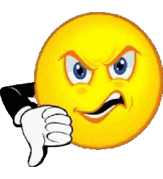 Mensajes Emoticonos Malo - Pulgares abajo 
