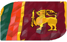 Flags Asia Sri Lanka Rectangle 