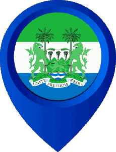 Bandiere Africa Sierra Leone Perno di posizione 