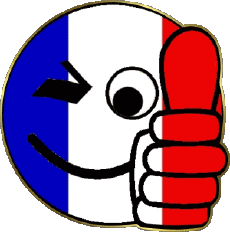 Drapeaux France National Smiley - OK 