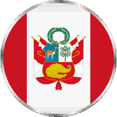 Fahnen Amerika Peru Runde 