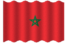Drapeaux Afrique Maroc Ondulation 