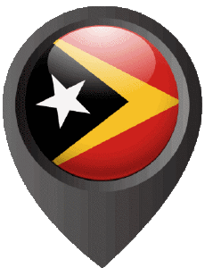 Fahnen Asien Osttimor Standort-Pin 