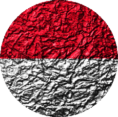 Fahnen Asien Indonesien Runde 