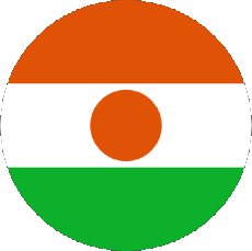Fahnen Afrika Niger Runde 
