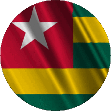 Fahnen Afrika Togo Rond 