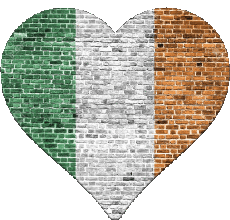 Bandiere Europa Irlanda Cuore 