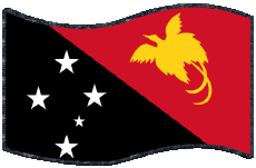 Drapeaux Océanie Papouasie-Nouvelle-Guinée Rectangle 