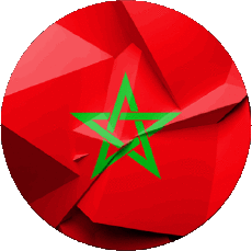Drapeaux Afrique Maroc Rond 
