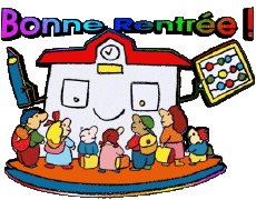 Nachrichten Französisch Bonne Rentrée Transparenter Hintergrund 07 