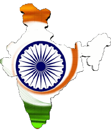 Flags Asia India Map 