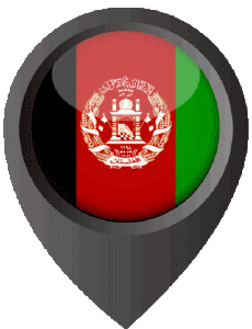 Fahnen Asien Afghanistan Standort-Pin 