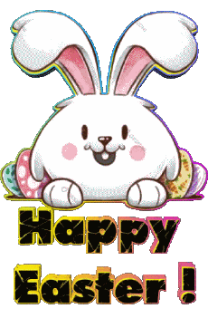 Mensajes - Smiley Inglés Happy Easter 01 