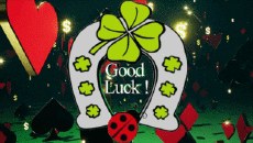 Messages English Good Luck Animated Background 003 