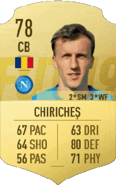 Multimedia Vídeo Juegos F I F A - Jugadores  cartas Rumania Vlad Chiriches 