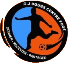 Sports FootBall Club France Logo Bourgogne - Franche-Comté 25 - Doubs GJ Doubs Centre Foot 