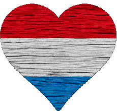 Bandiere Europa Lussemburgo Cuore 