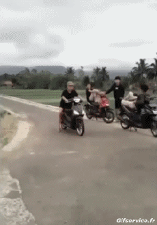 Humor - Fun Transporte Scooter Fun Accident - Fail 