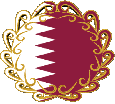 Bandiere Asia Qatar Forma 