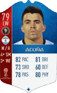 Multi Média Jeux Vidéo F I F A - Joueurs Cartes Argentine Marcos Acuña 