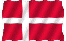 Bandiere Europa Danimarca Sventola 