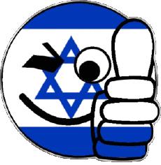 Drapeaux Asie Israël Smiley - OK 