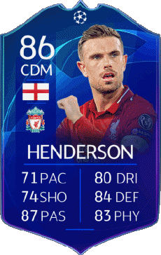 Multimedia Videospiele F I F A - Karten Spieler England Jordan Henderson 