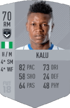 Multimedia Vídeo Juegos F I F A - Jugadores  cartas Nigeria Samuel Kalu 