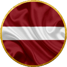 Bandiere Europa Lettonia Tondo 