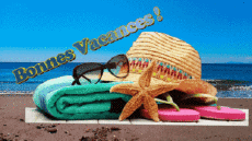 Messagi Francese Bonnes Vacances Sfondo animato 003 