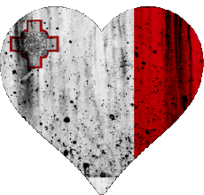 Bandiere Europa Malta Cuore 