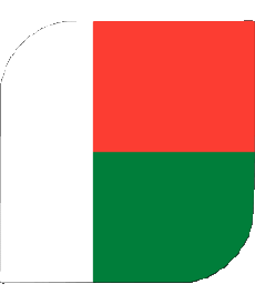 Bandiere Africa Madagascar Quadrato 