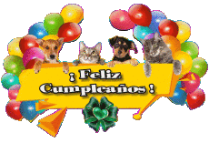 Messages Espagnol Feliz Cumpleaños Animales 007 