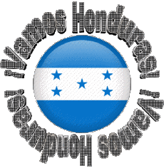 Messages Espagnol Vamos Honduras Bandera 