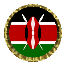 Flags Africa Kenya Round - Rings 