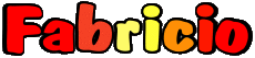 First Names MASCULINE - Spain F Fabricio 