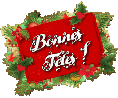 Mensajes Francés Bonnes Fêtes (Noël) Série 03 
