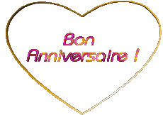 Messagi Francese Bon Anniversaire Coeur 001 